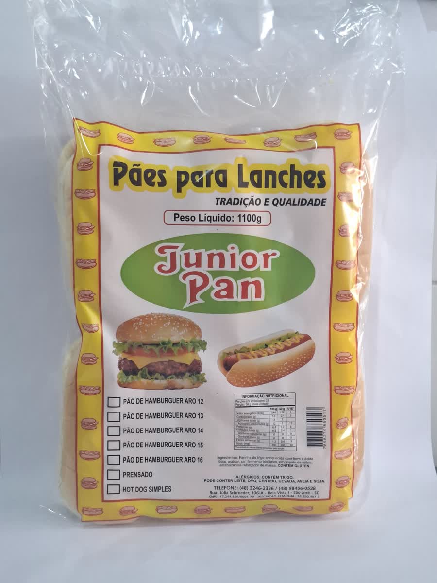 Pães para Lanches Junior Pan 1100g