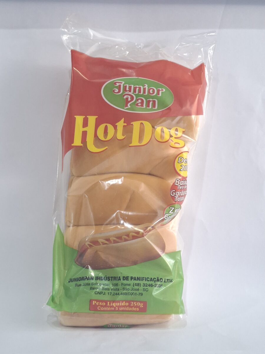 Pão de Hot Dog Junior Pan 250g · 5 unidades